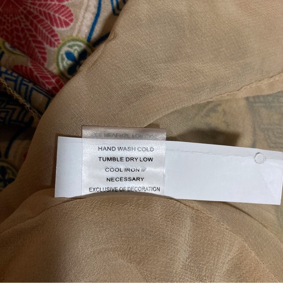 pure sugar Mini Dress with Black Lace Waistline | Vibrant Medallion Print - Picture 7 of 15